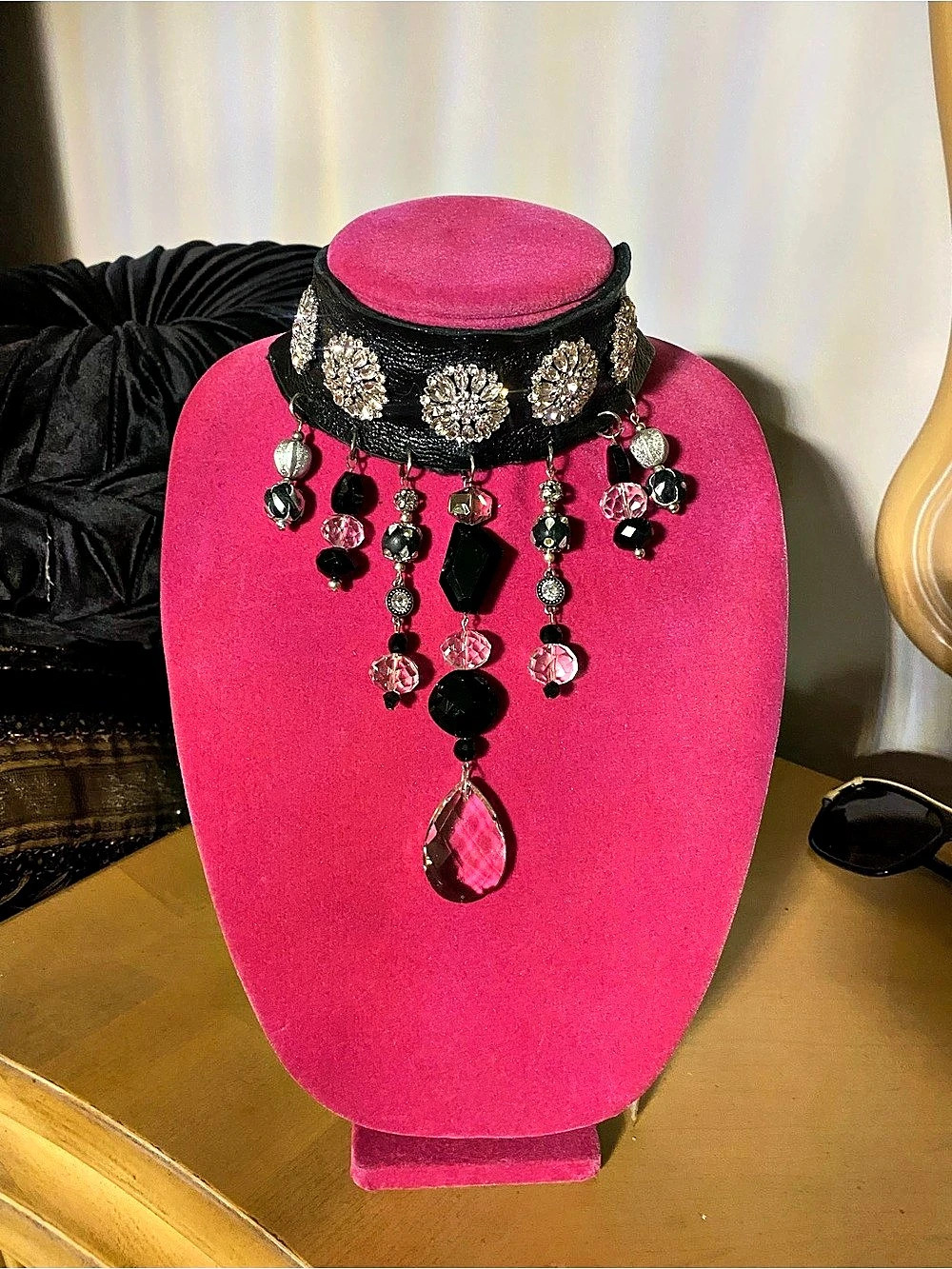 Black & Silver Statement Choker